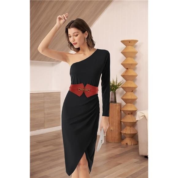 2 Pieces, Women's Elastic Vintage Belt Retro Cinch Belts - Picture 3 of 7